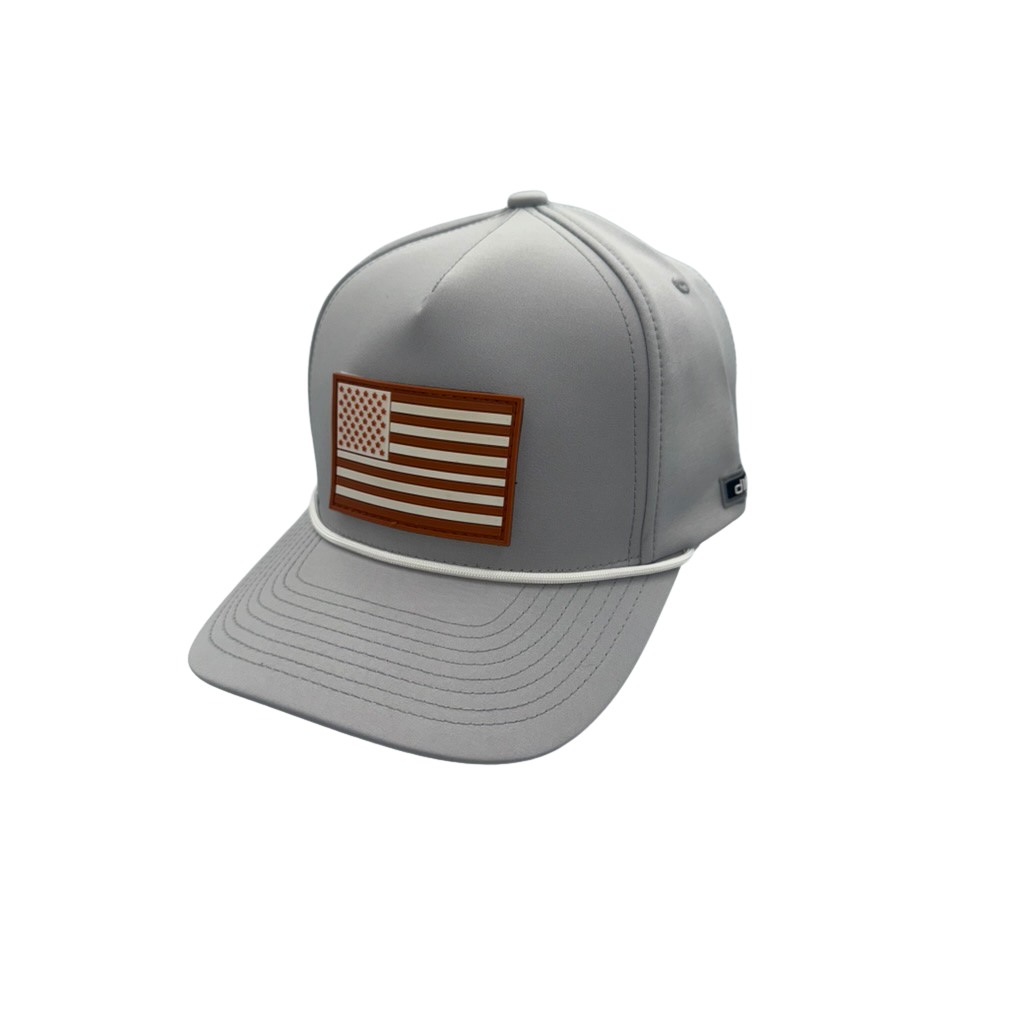 Austin American Flag Grey White Rope