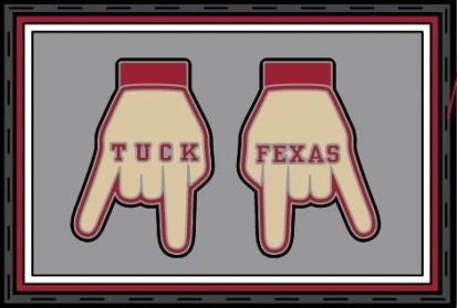 TUCK FEXAS- MAROON/CREAM
