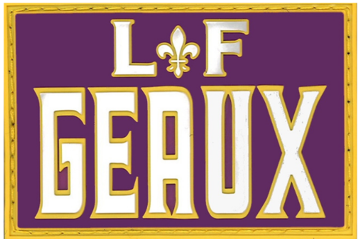 LF GEAUX- PURPLE/YELLOW