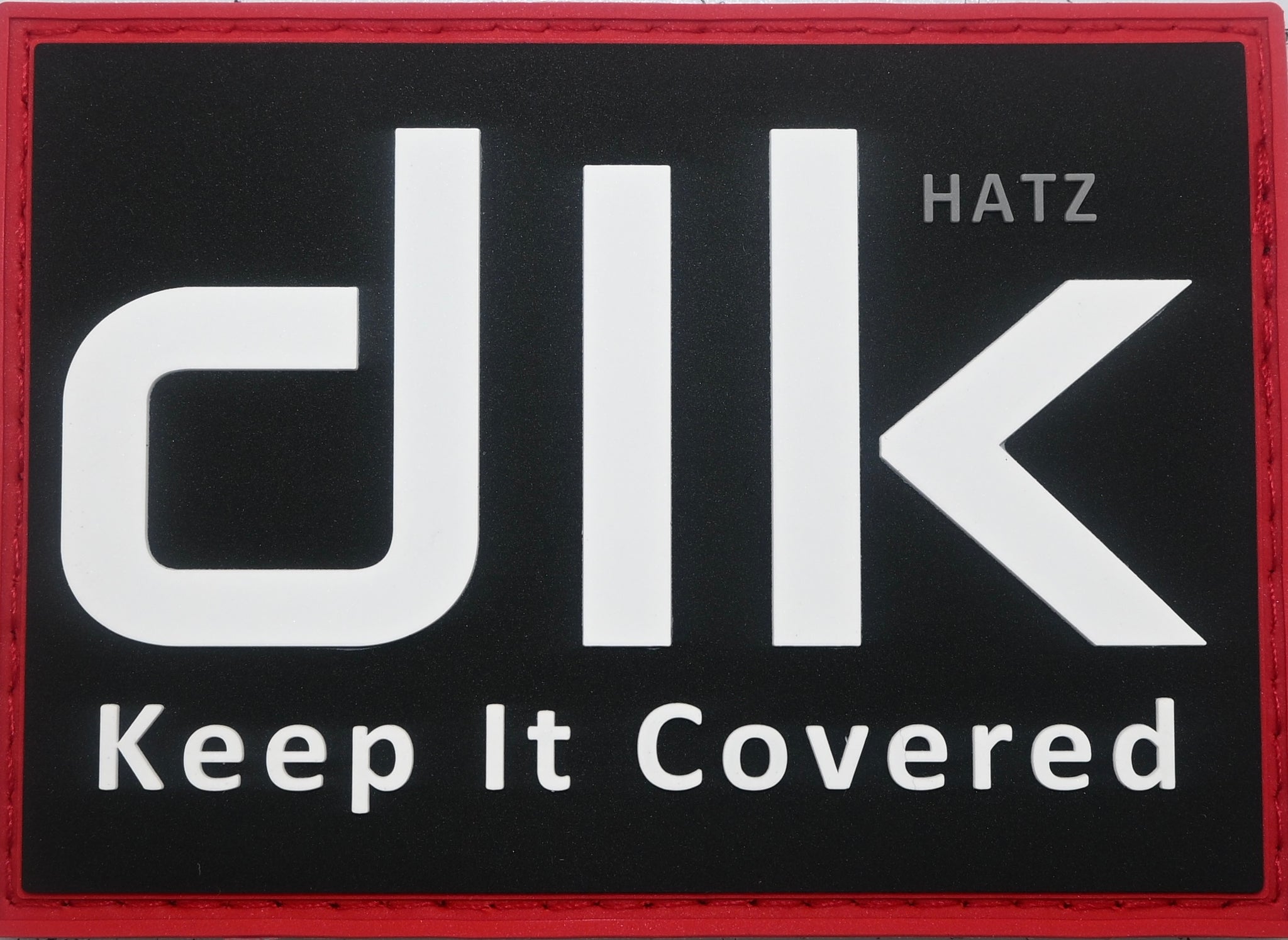 dikHatz "Keep It Covered" Premium 3D Stealth Red Patch